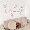 lis wycina To The Moon And Back Wanddekoration Schwalben