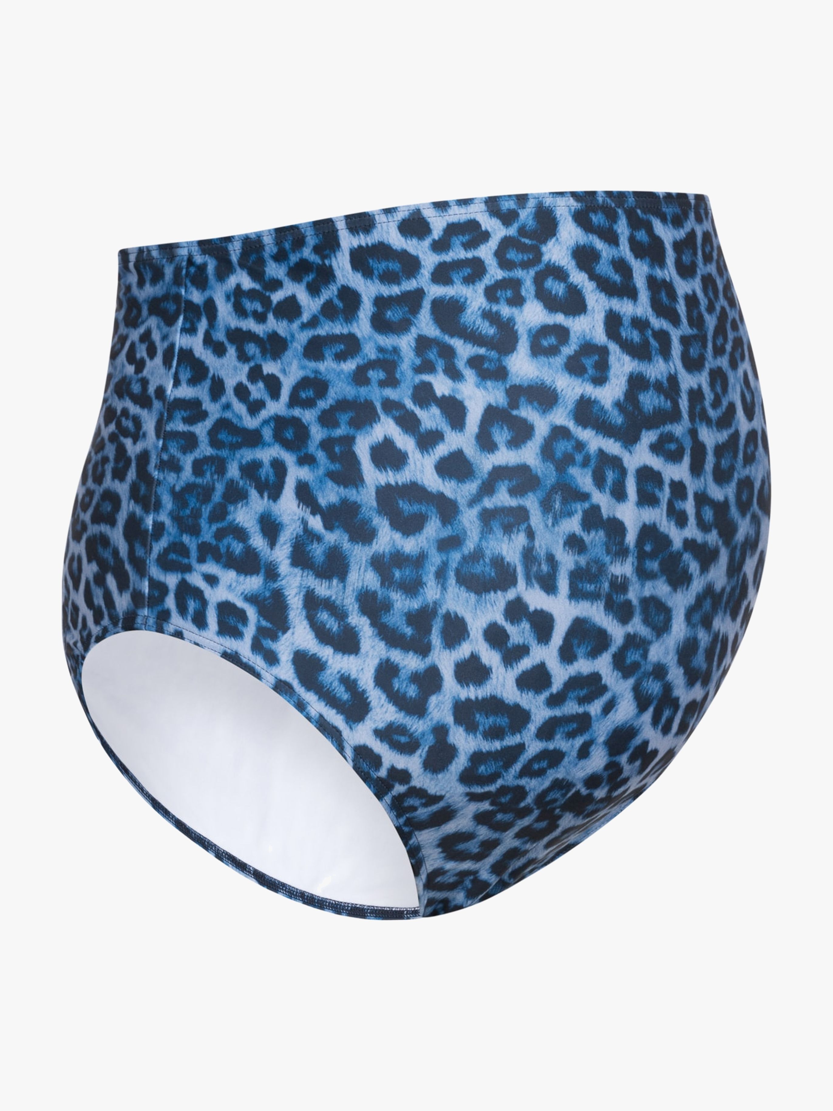 Saltabad Umstandsbikinihose, Blau/Weiß Leo, 36