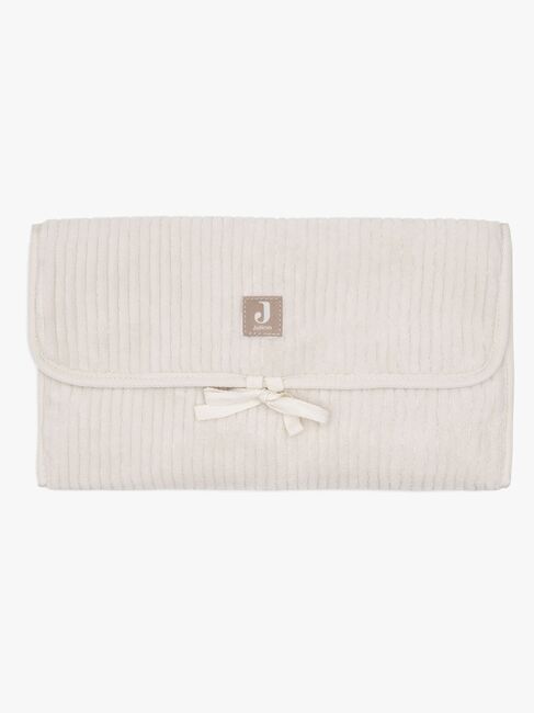 Jollein Cloudy Rib Wickelunterlage mit Aufbewahrungstaschen, Oatmeal