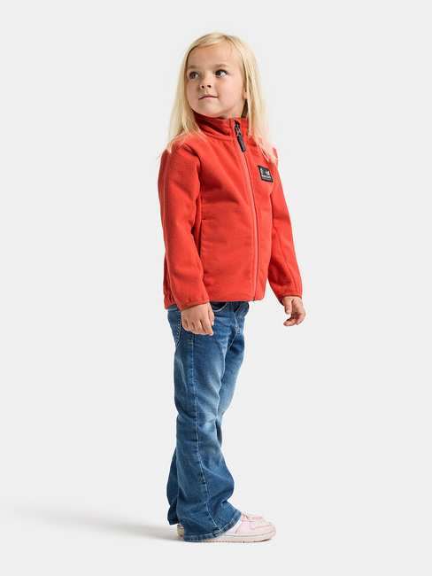 Didriksons Muskot Winddichte Fleecejacke, Paprika