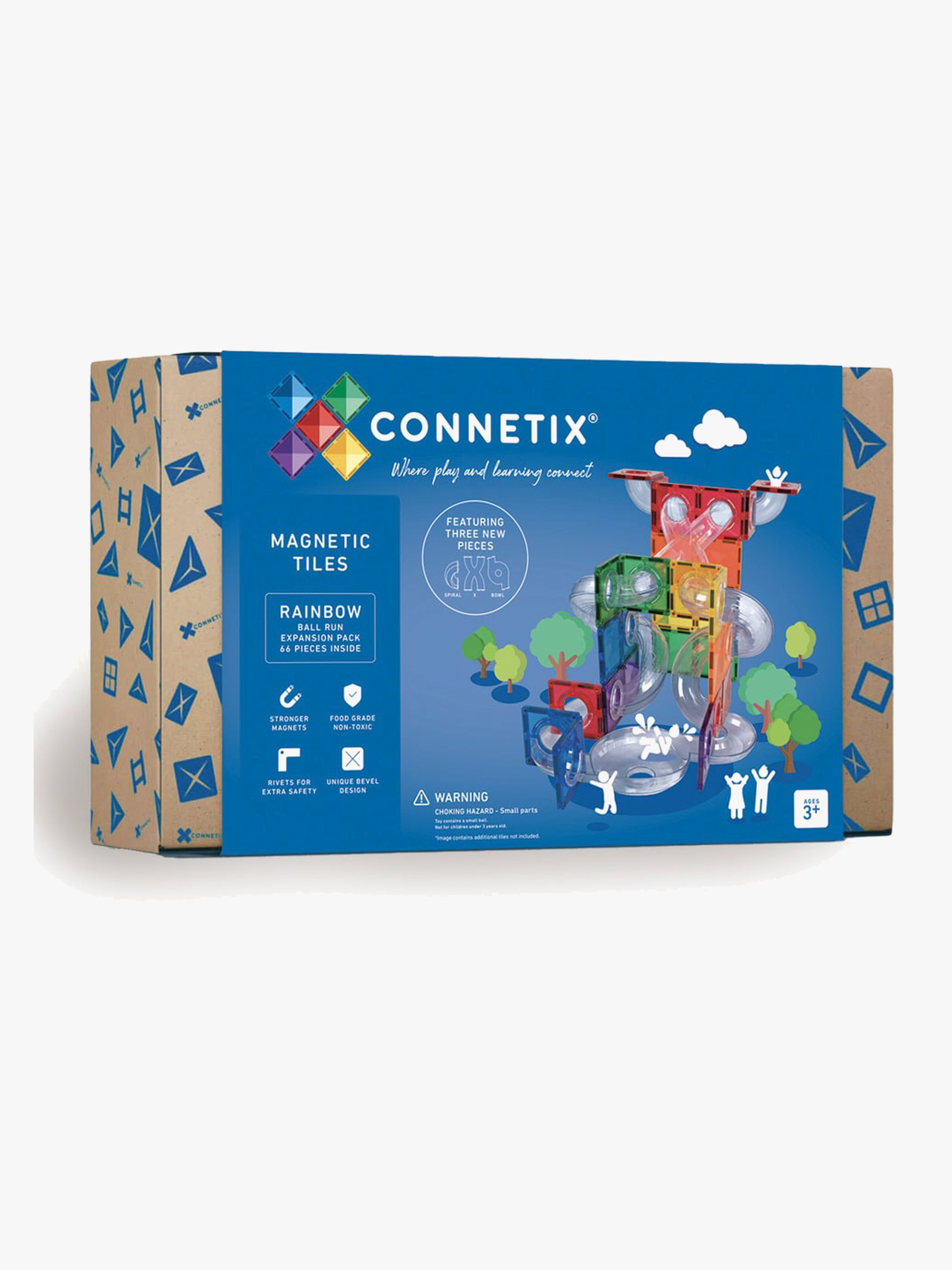 Connetix Magnetische Bauteile Rainbow Erweiterungsset 66 Teile