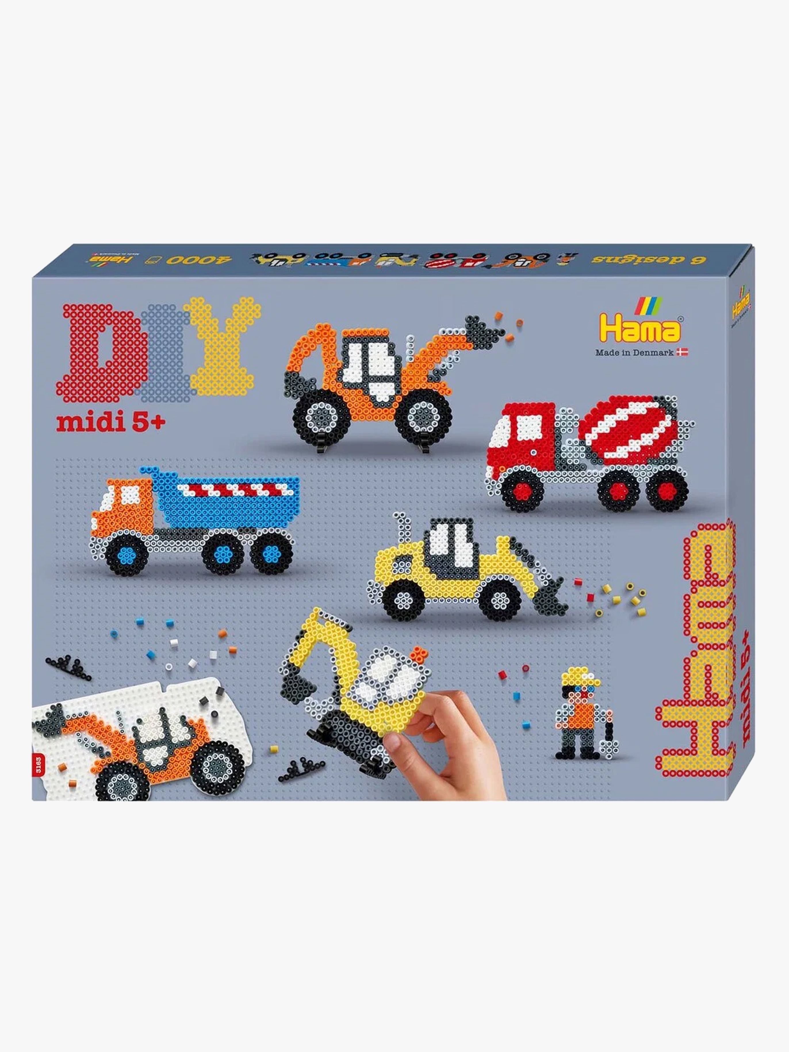 Midi Baustellenfahrzeug Perlenset 4000 Teile