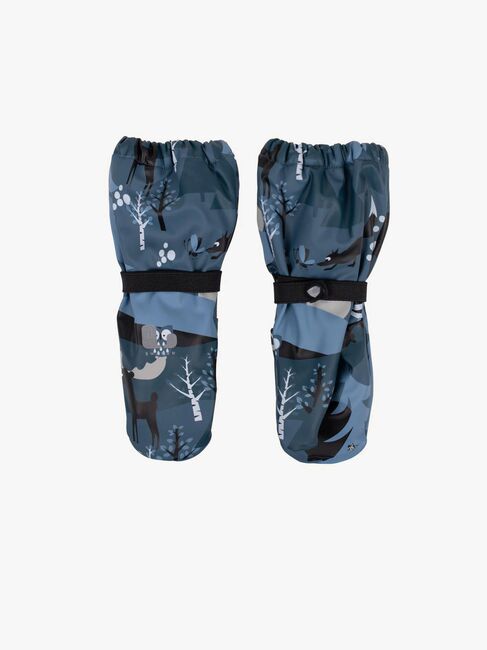 Lindberg Lekhyttan Gefütterte Regenhandschuhe, Blau/Schwarz