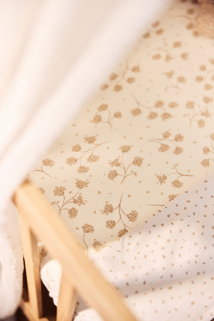 Jollein Spannbettlaken 40x80, Leafy Dreams