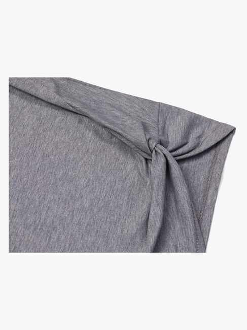 Hyperfied Jersey Knot Logo Top, Grey Melange