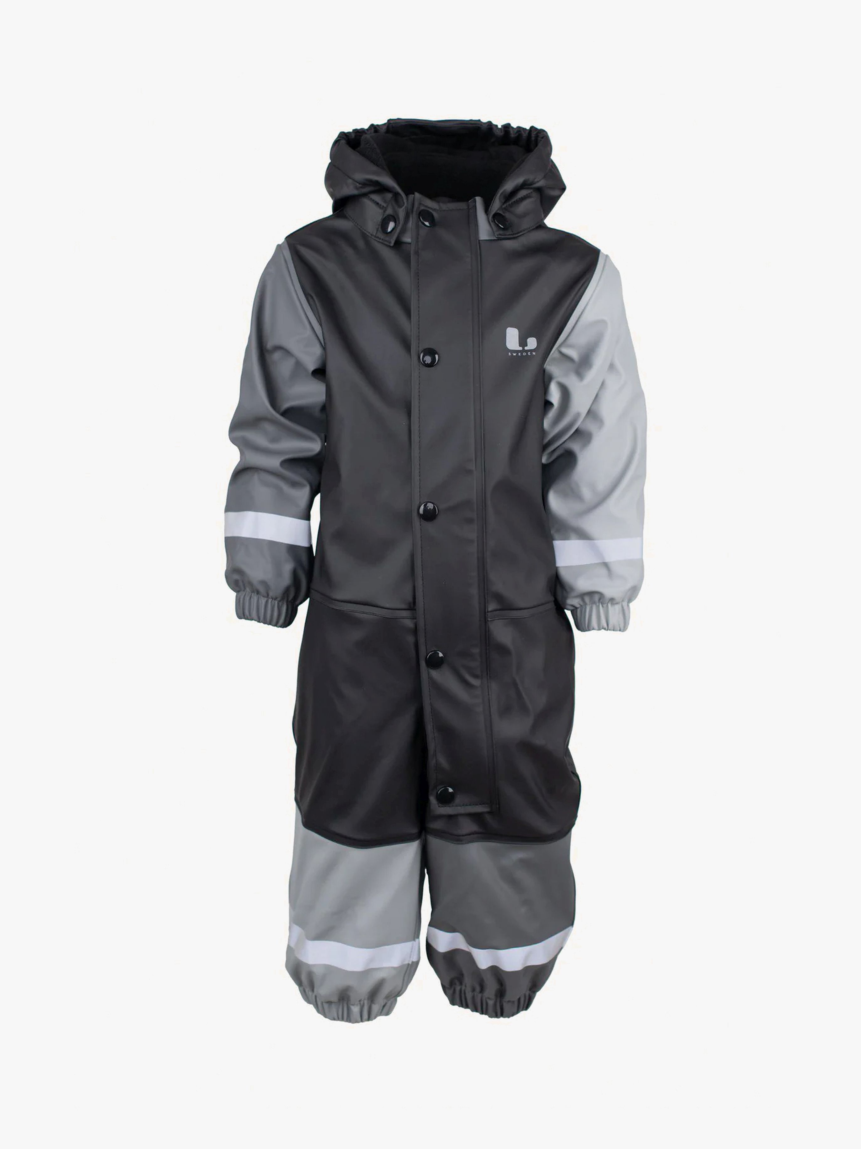 Lindberg Fagerhult Gefütterter Regenoverall, Black/Anth, 104