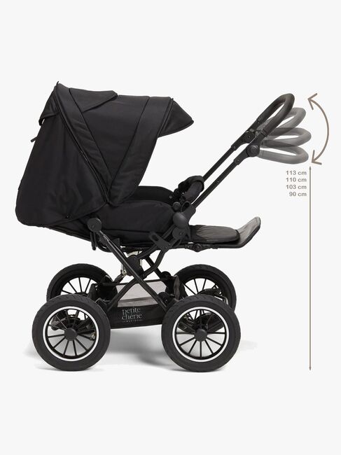 Petite Chérie Solide+ Kombikinderwagen, Black/Black