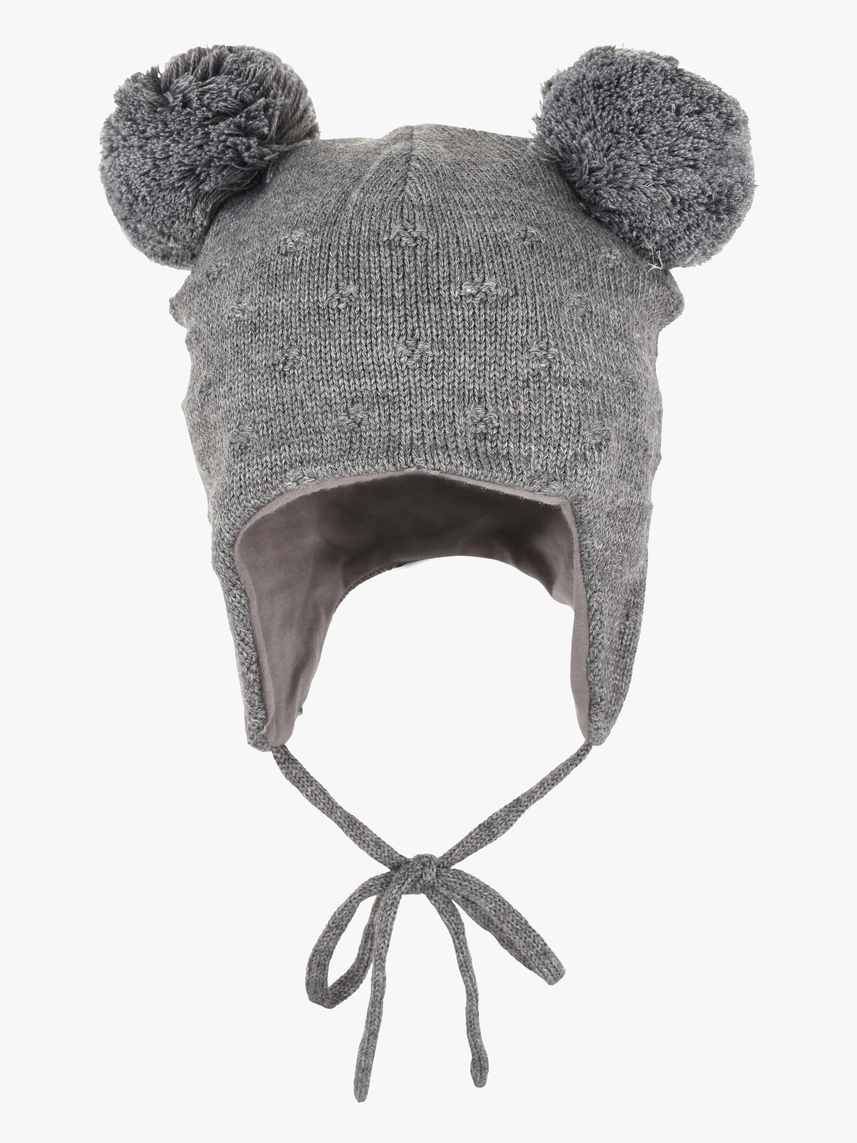 Lindberg Idaho Baby Mütze Wollmischung, Anthracite, 40-44