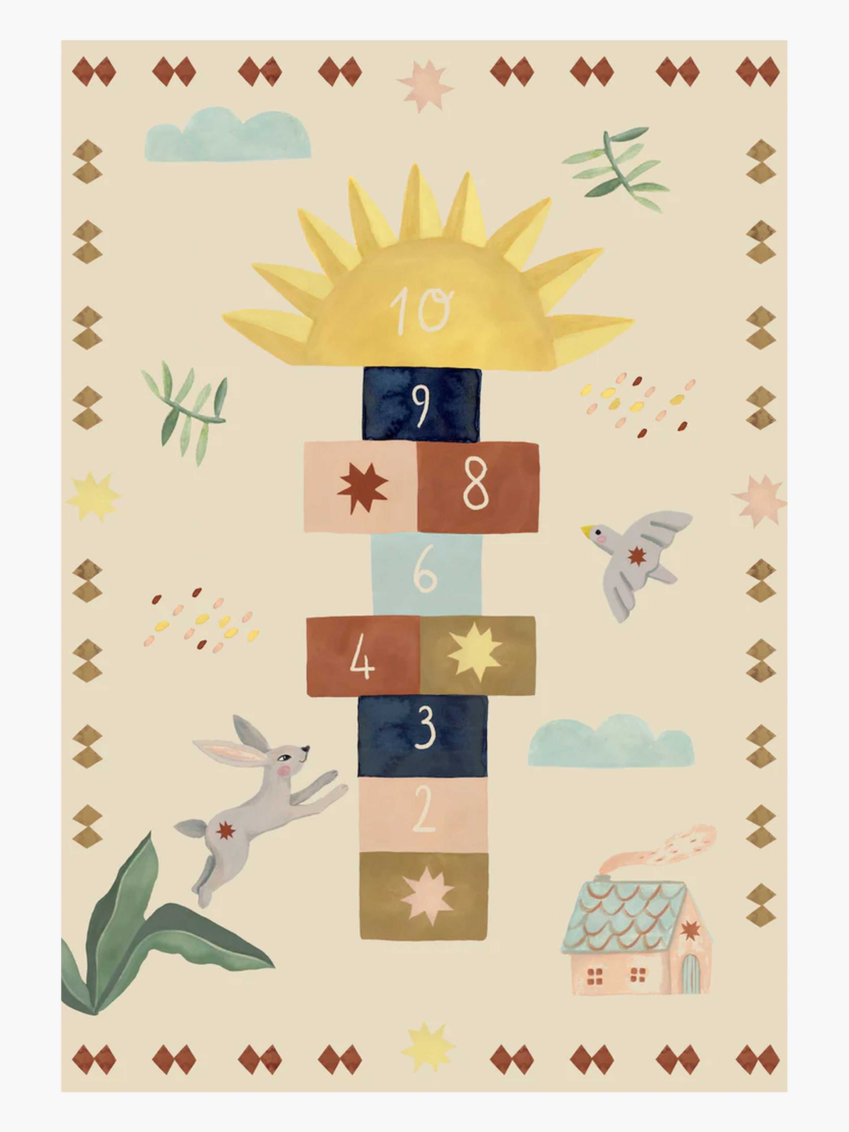 Teppich Hopscotch 160x230, Bunny Hops Sun Pops