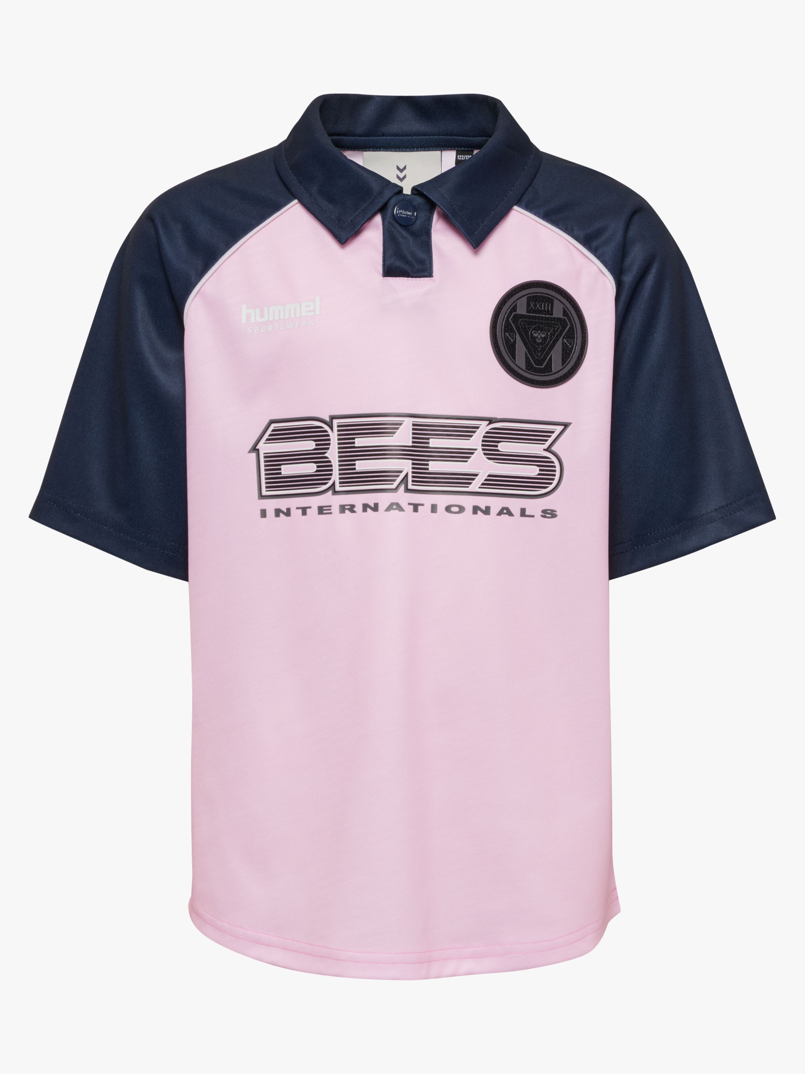 JR Loose Tiger Soccer T-Shirt, Roseate Spoonbil, 122-128
