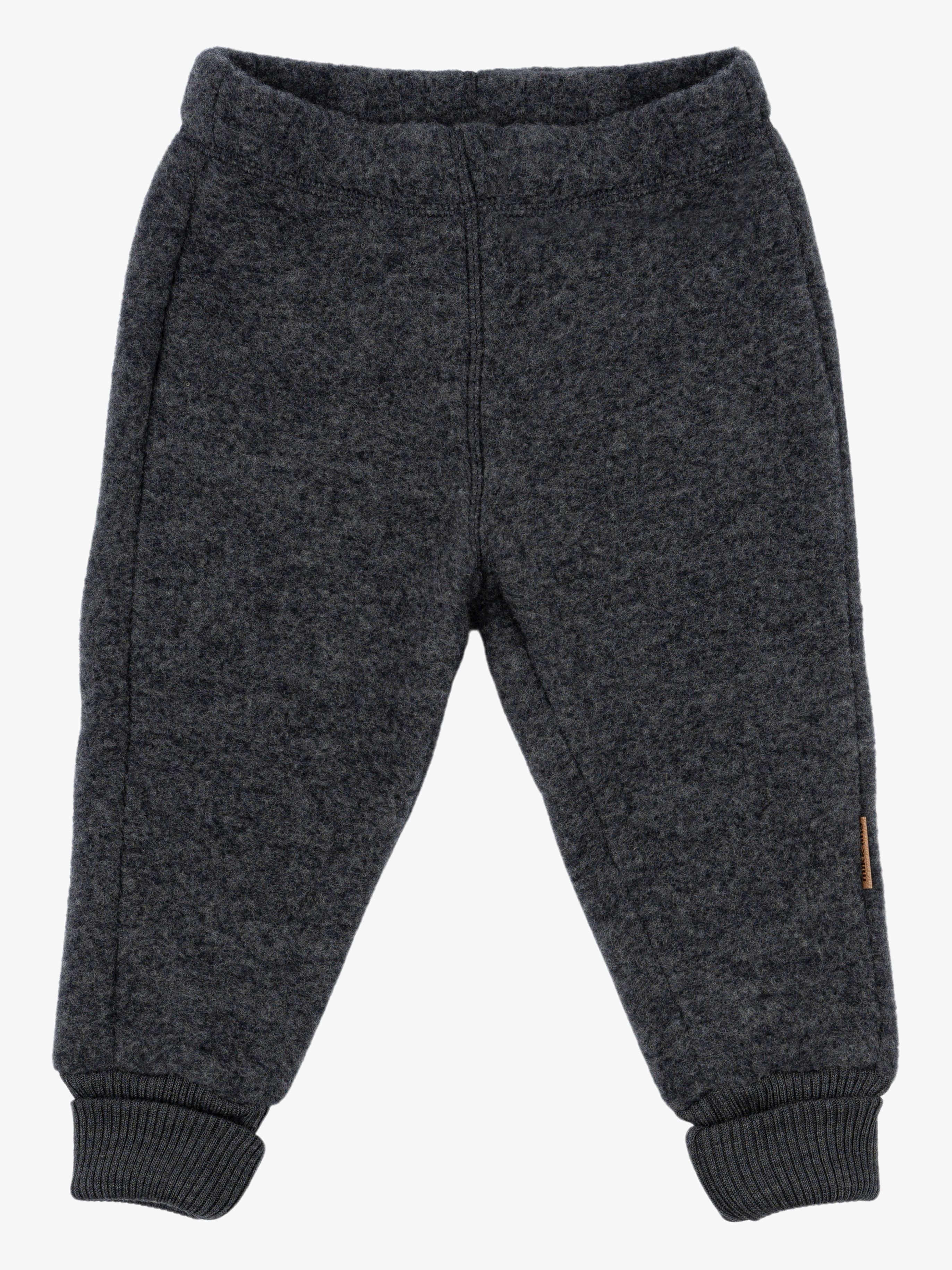 Mikk-Line Wollfilz-Hose Baby, Anthracite Melange, 104