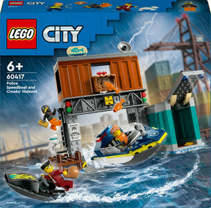 LEGO City 60417 Polizeischnellboot und Ganovenversteck