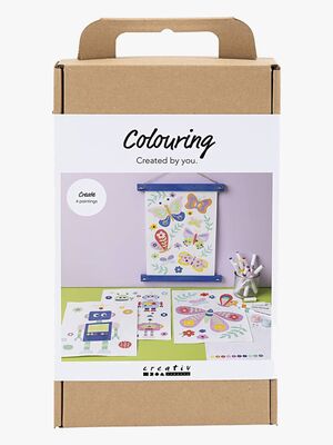 Creativ Company Bastelset Malen nach Zahlen Fröhliche Farben