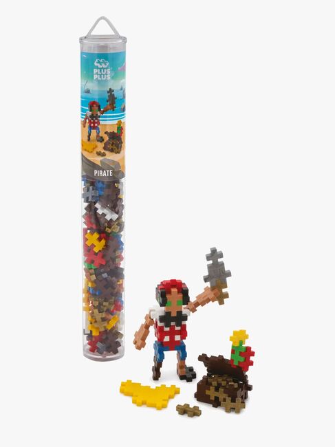 Plus-Plus Bausatz mit Bodenplatte & Röhre Coole Figuren 4x100 Teile