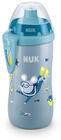 NUK Junior Babyflasche, Blau/Grau