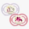 MAM Perfect Night Schnuller Silikon 2er-Pack 6-16m, Rosa