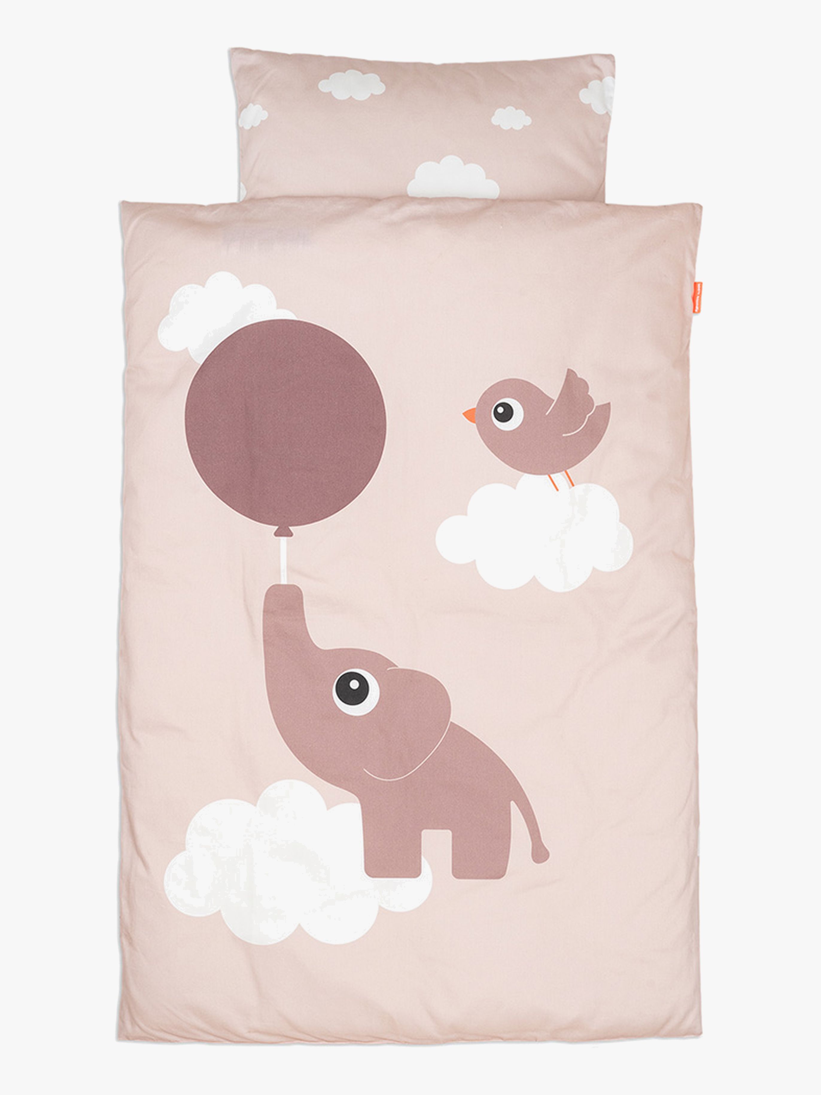 Done By Deer Elphee Bettwäsche Babybett 70 x 100, Rosa
