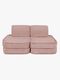 MeowBaby Churros Sofa Basic, Ruby Chocolate Pink