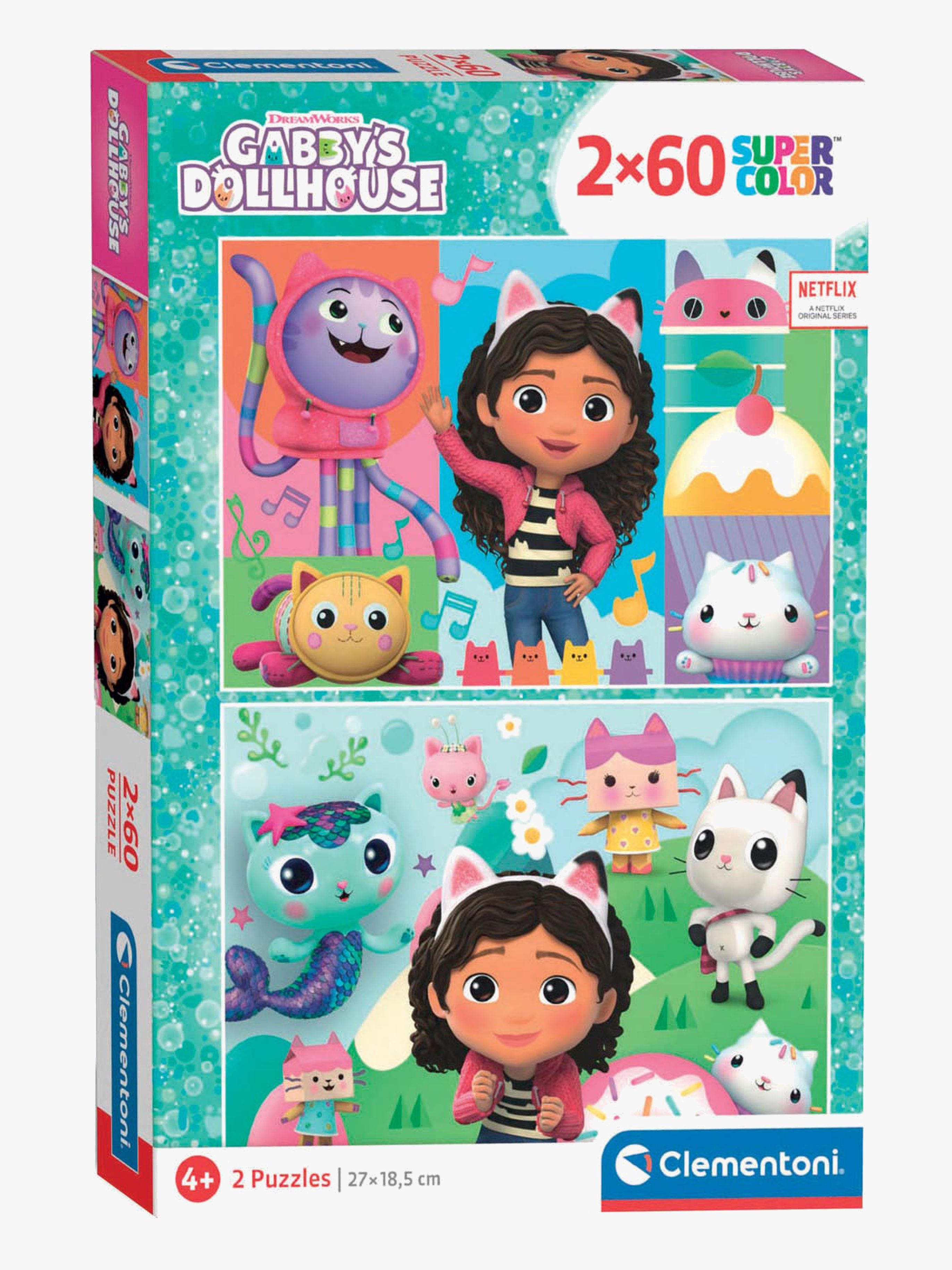 Clementoni Gabby's Dollhouse Puzzles 2x60 Teile