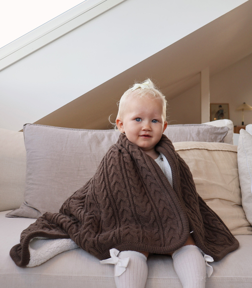 Vinter & Bloom Cuddly Decke, Chocolate Chip