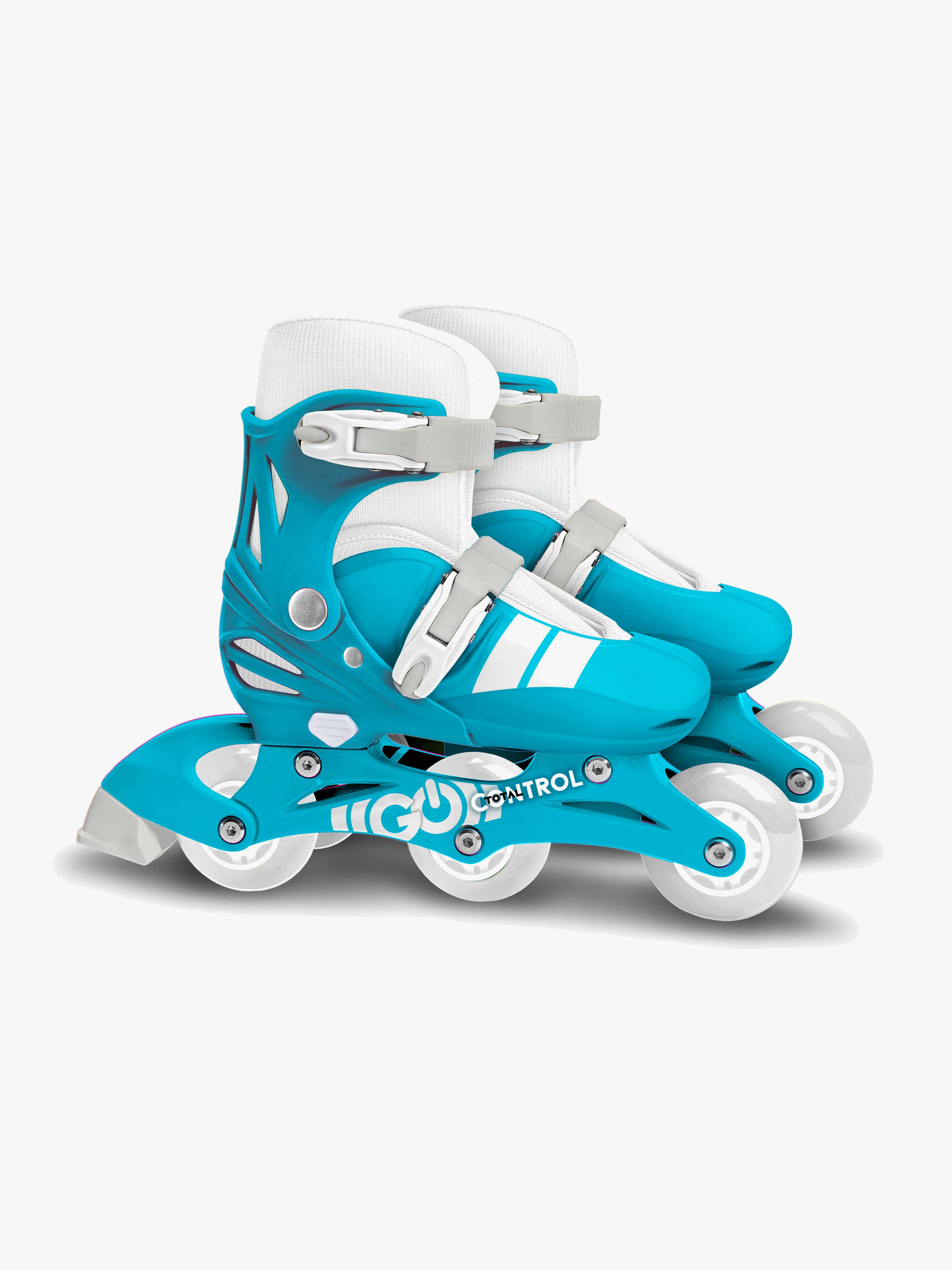Stamp Skids Control Verstellbare 2-in-1 Inlineskates Größe 27-30, Blau/Grau