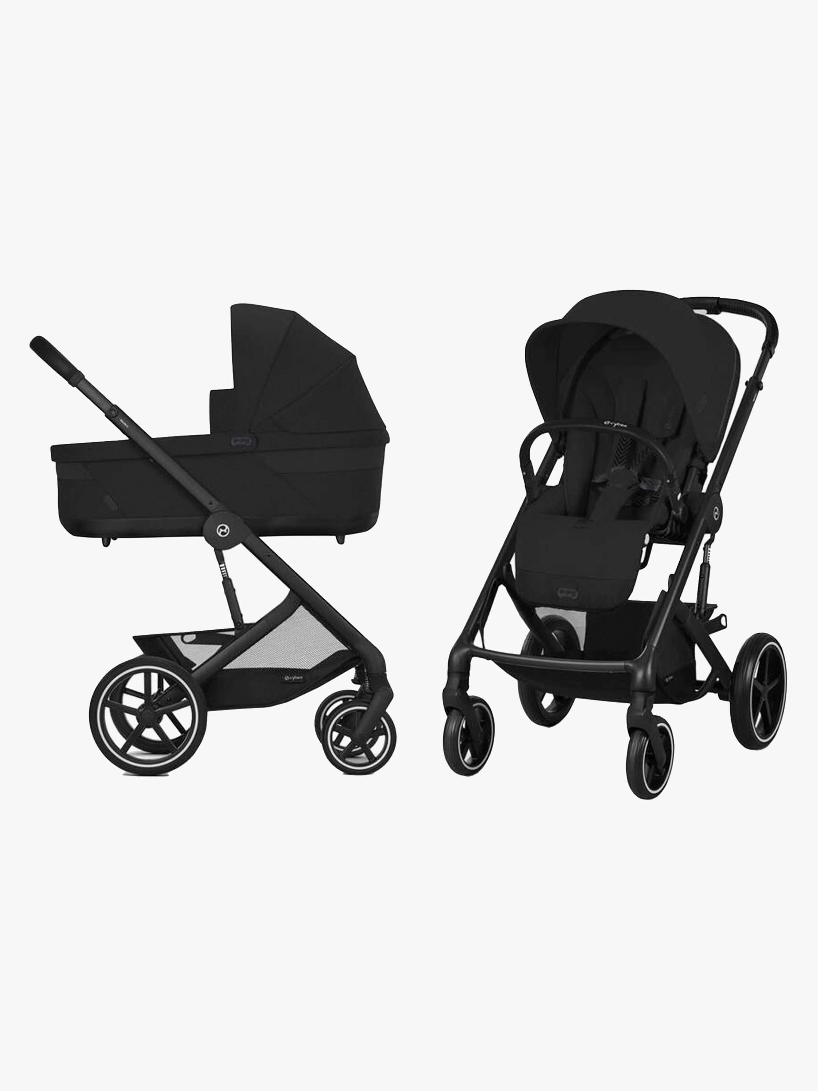 Cybex BALIOS S Lux Kombikinderwagen, Moon Black/Black