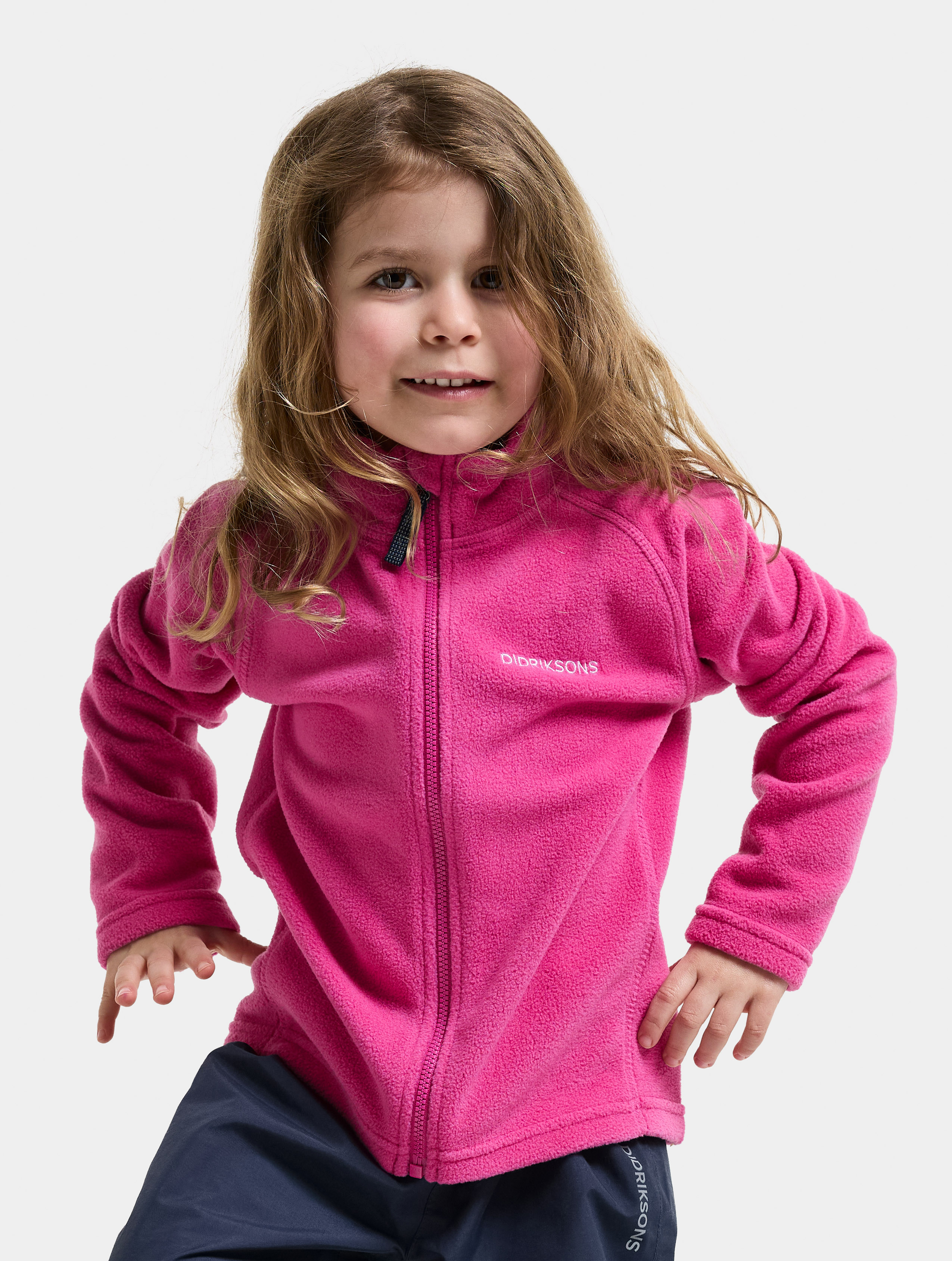 Didriksons Monte Fleecejacke, Cactus Pink, 100