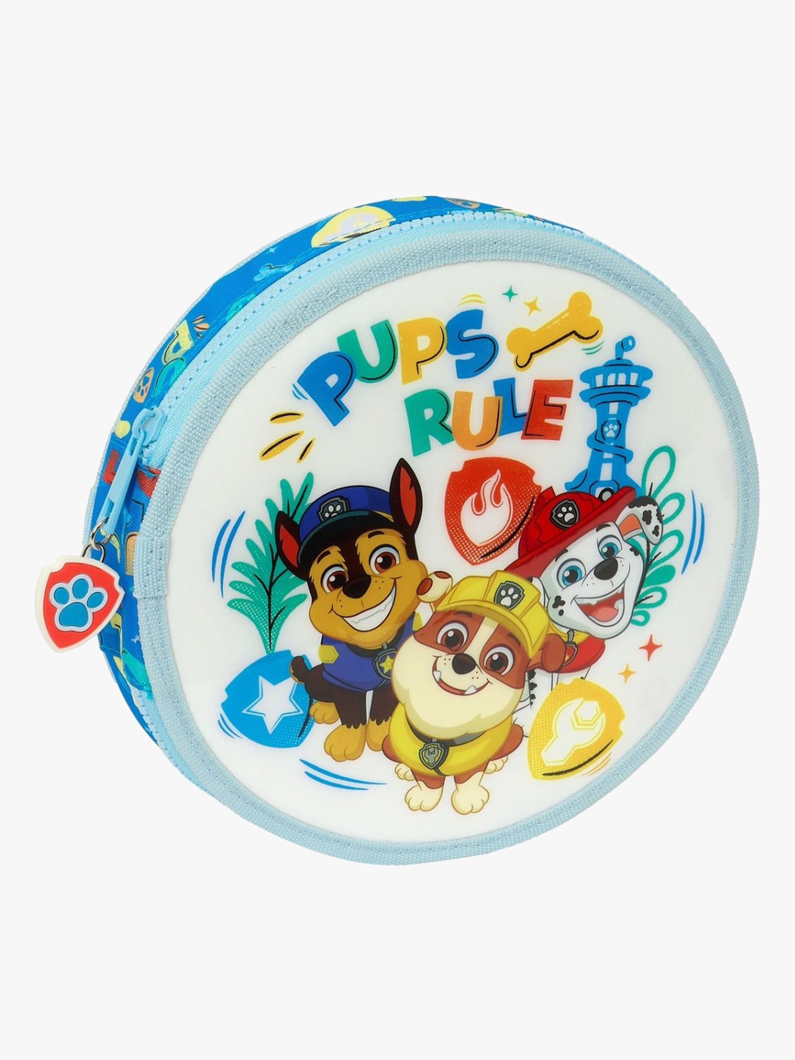 Paw Patrol Rundes Federmäppchen Pups Rule, Blau