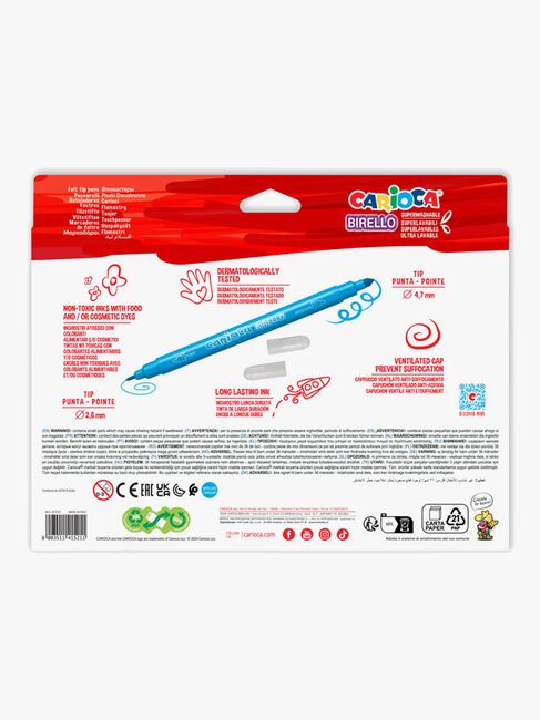 Carioca Birello Doppelspitze Filzstifte 24er-Pack