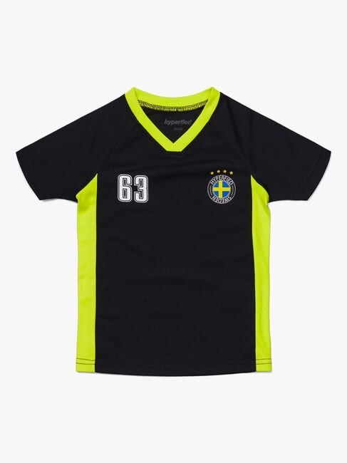 Hyperfied V-Neck Neo Logo T-Shirt, Anthracite