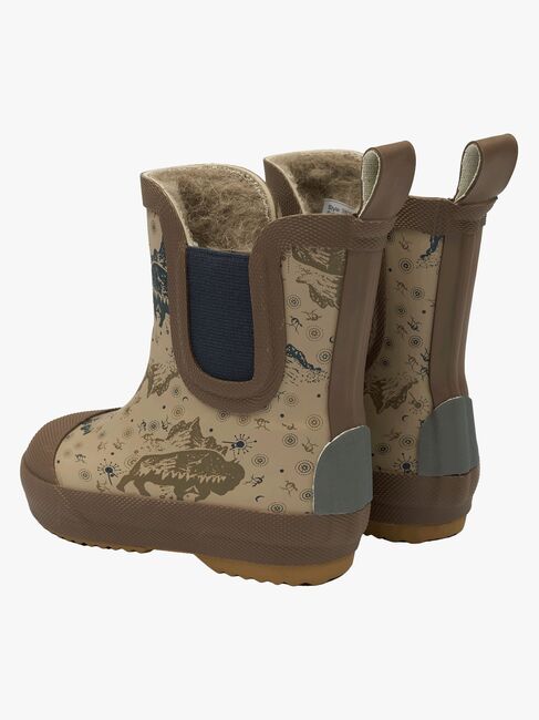 Mikk-Line Gefütterte Gummistiefel Wollmischung, Coriander