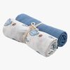 Borganäs Musselintücher Ballon 70x70 cm 2er-Pack, Blau