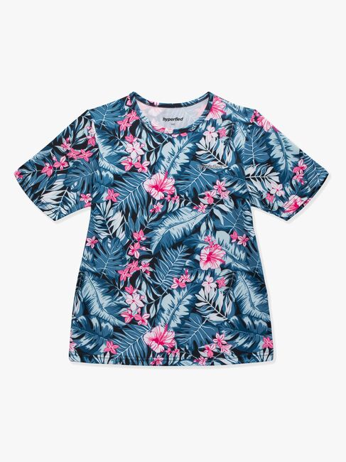 Hyperfied Wave T-Shirt 3er Pack, Black/White/Tropical Flower