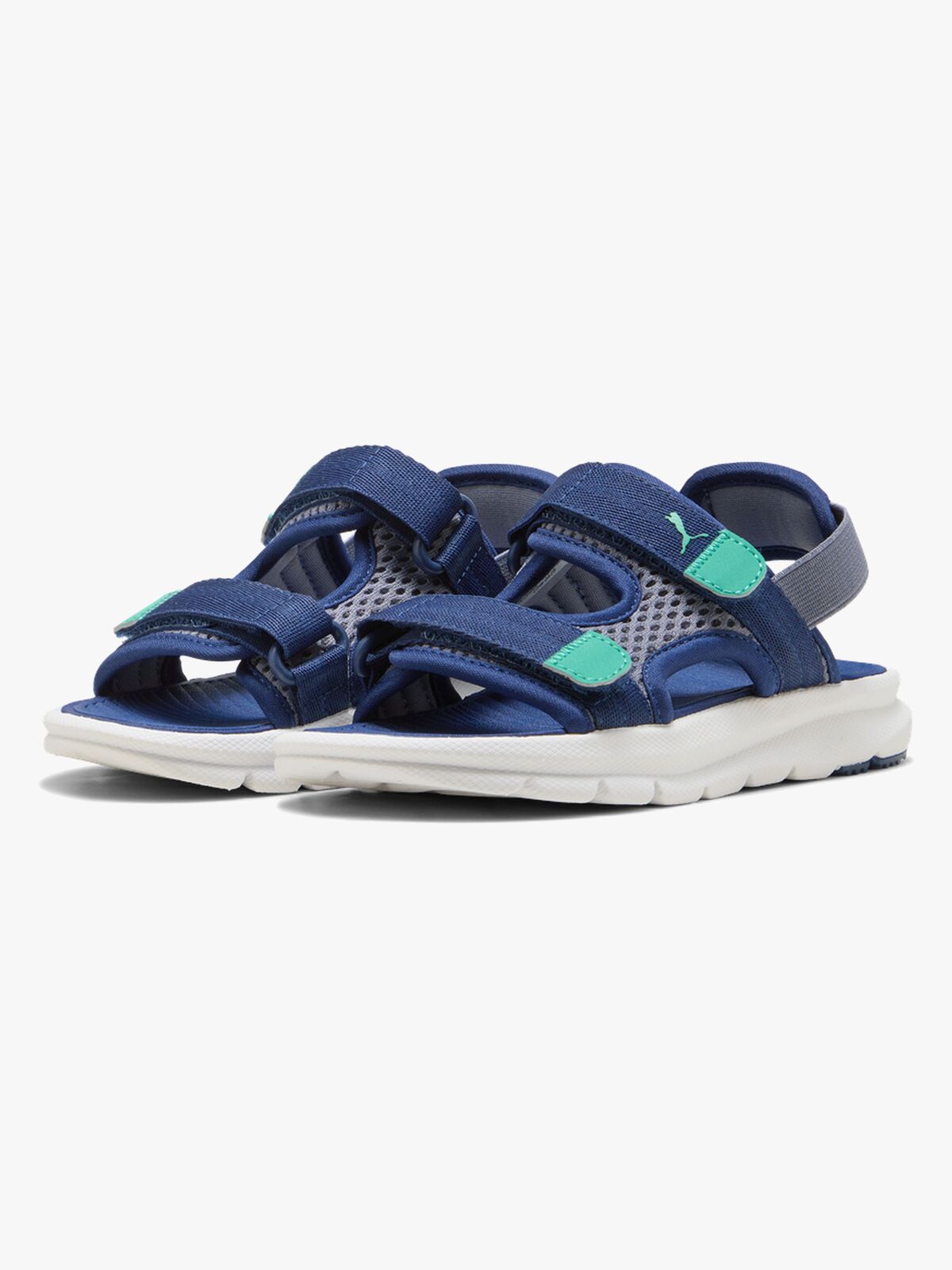 Puma Evolve Sandalen, Blue/Vibrant Green