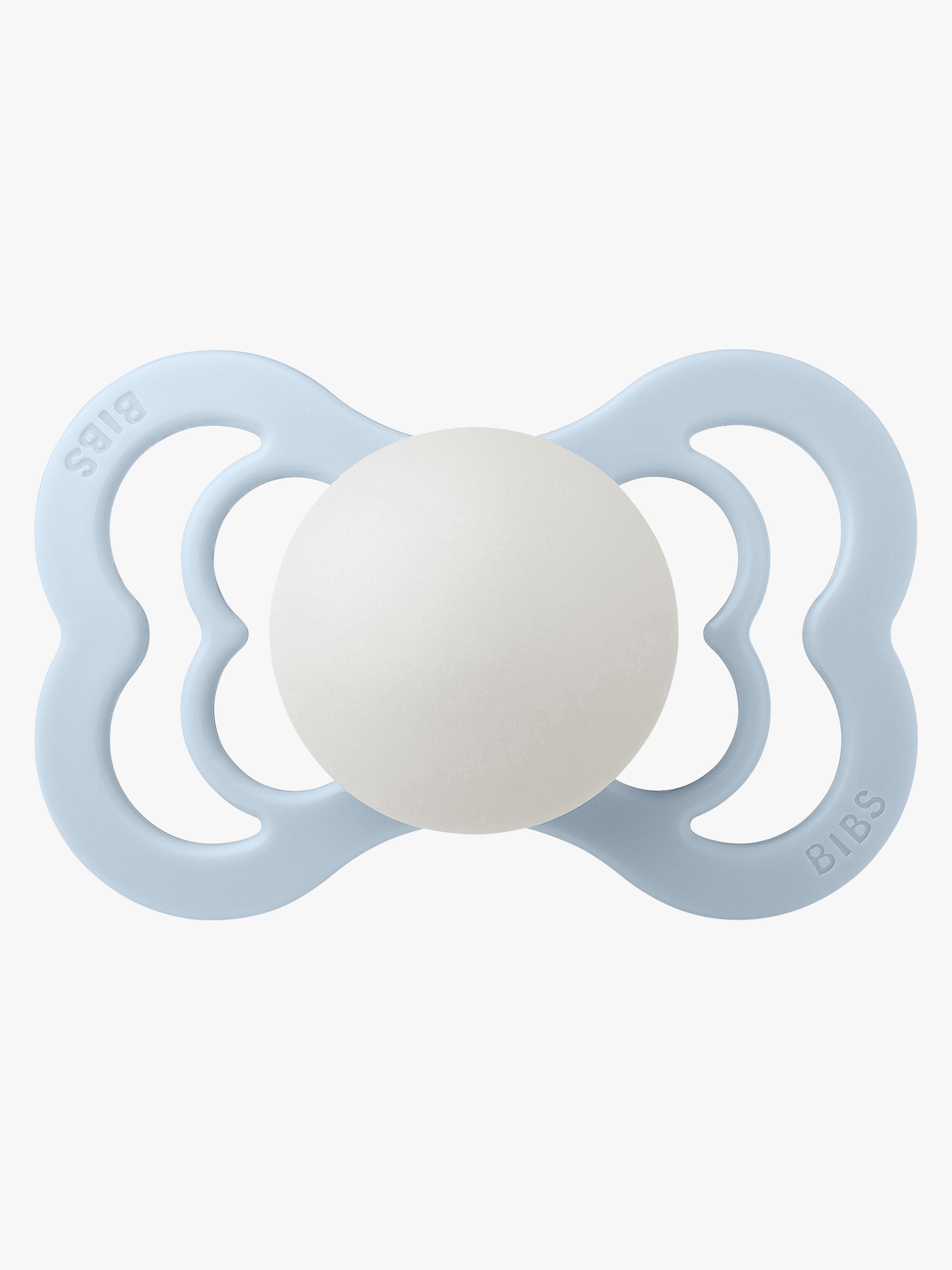 BIBS Supreme Schnuller Silikon Gr. 2, Baby Blue Glow