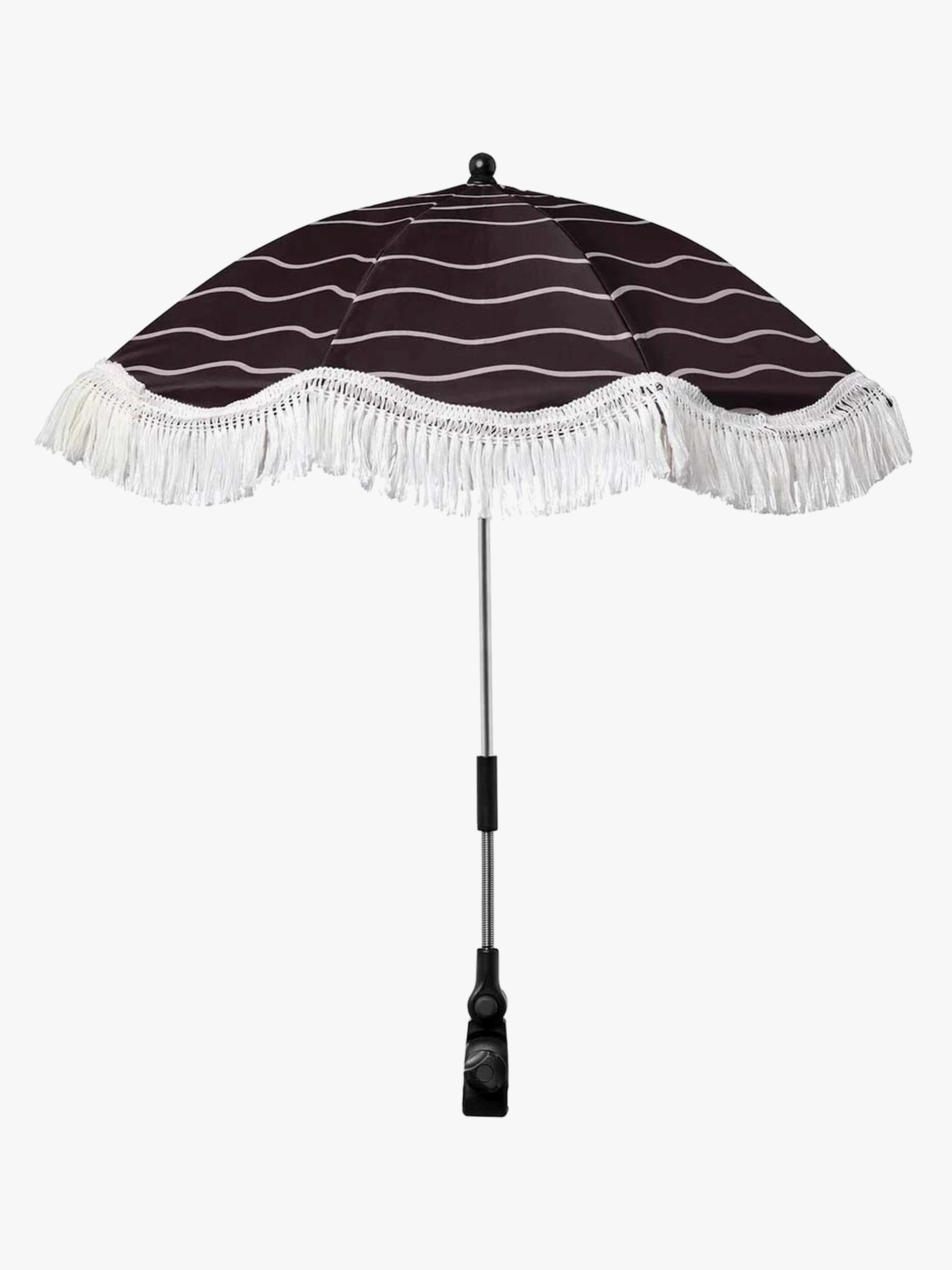 KONG.WALTHER Sonnenschirm für Kinderwagen, Chocolate Brown Suede Faux