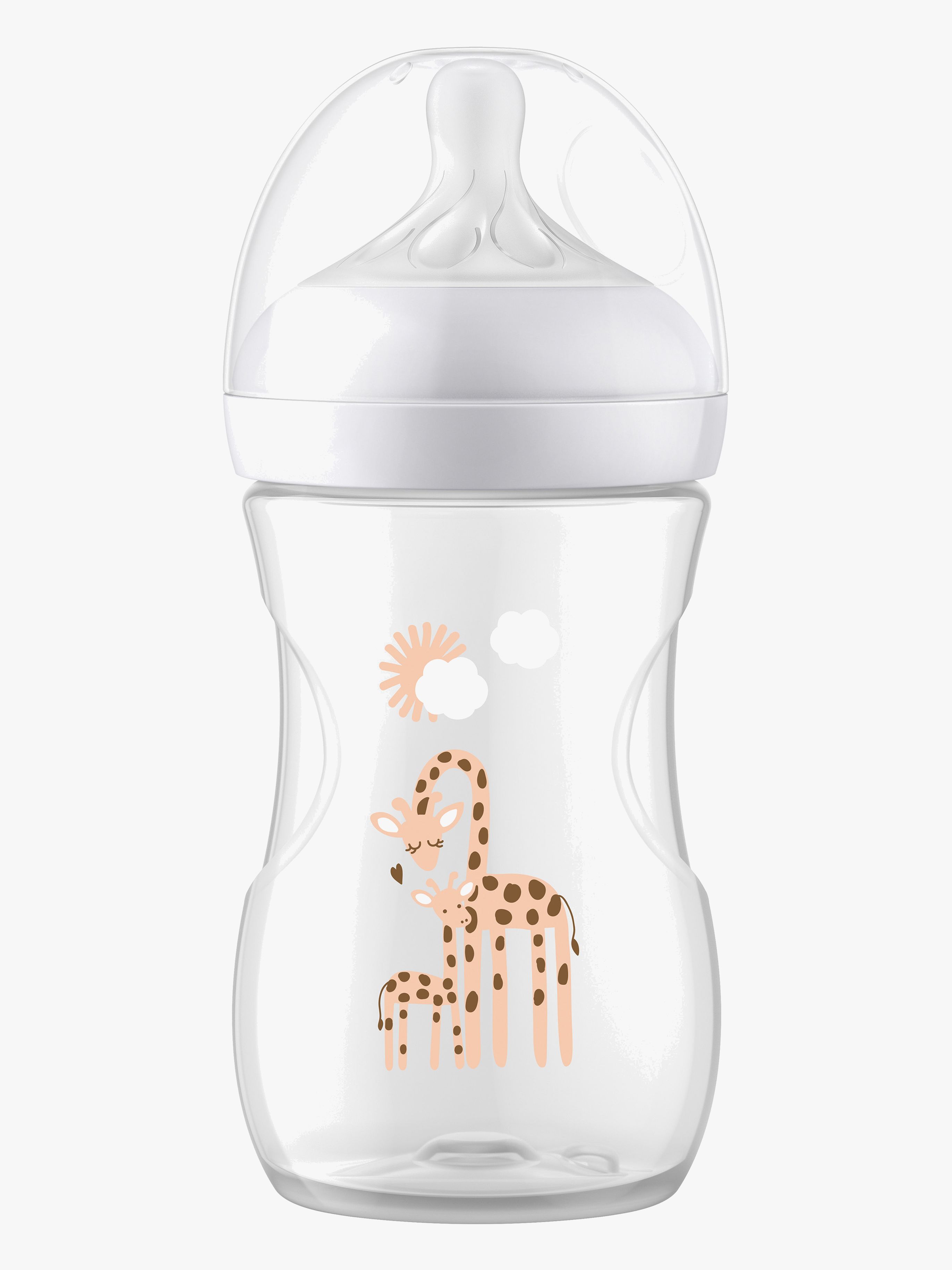 Philips Avent Natural Response Babyflasche 260 ml, Giraff Deco