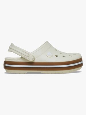 Crocs Crocband Gum Kids Pantoffel, Summit White