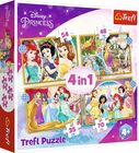Trefl Disney Prinzessinnen Puzzle 4-in-1