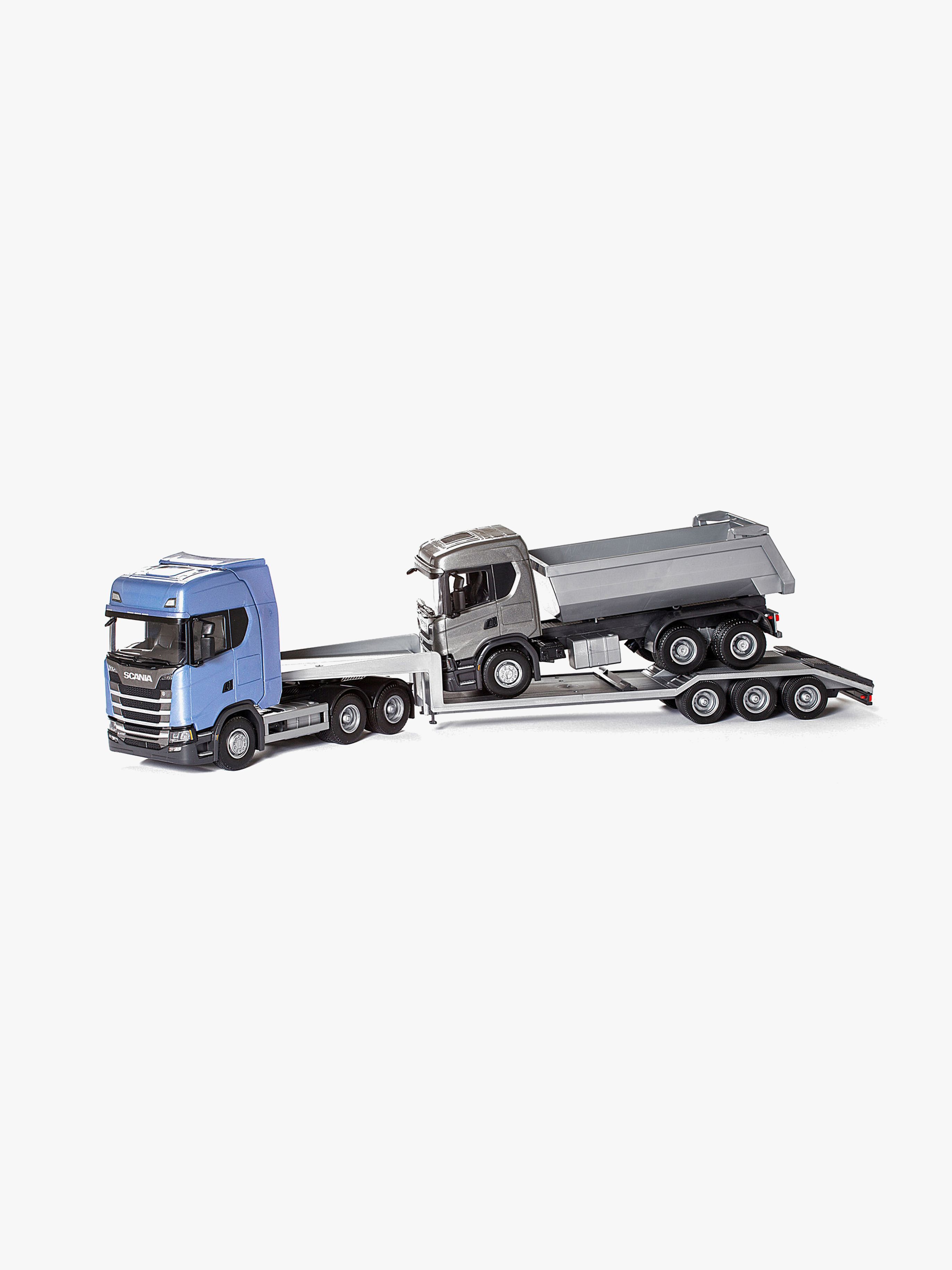 Scania Tieflader, Blau
