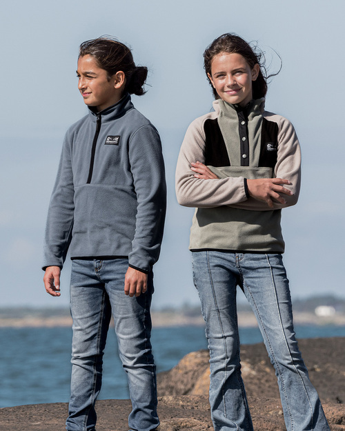 Didriksons Rubi Fleece-Pullover, Blue Fog