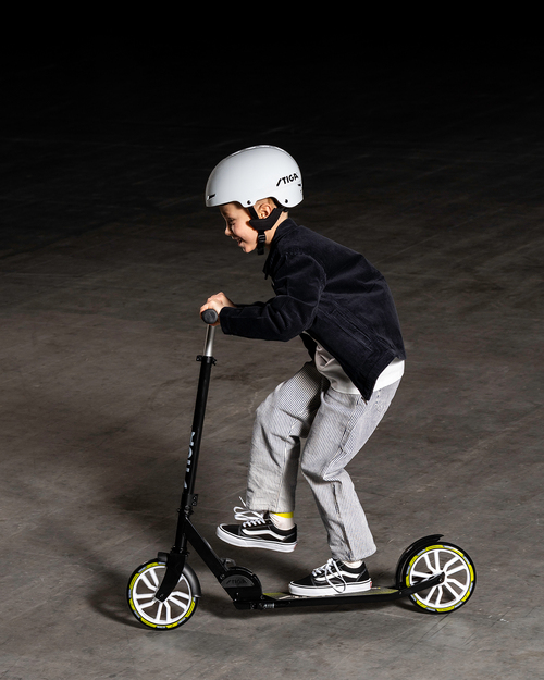 STIGA STR Tretroller Route 200-S, Schwarz/lime