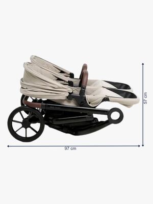 Kaufen Beemoo Pro Twin 2 Geschwisterwagen, Latte Beige
