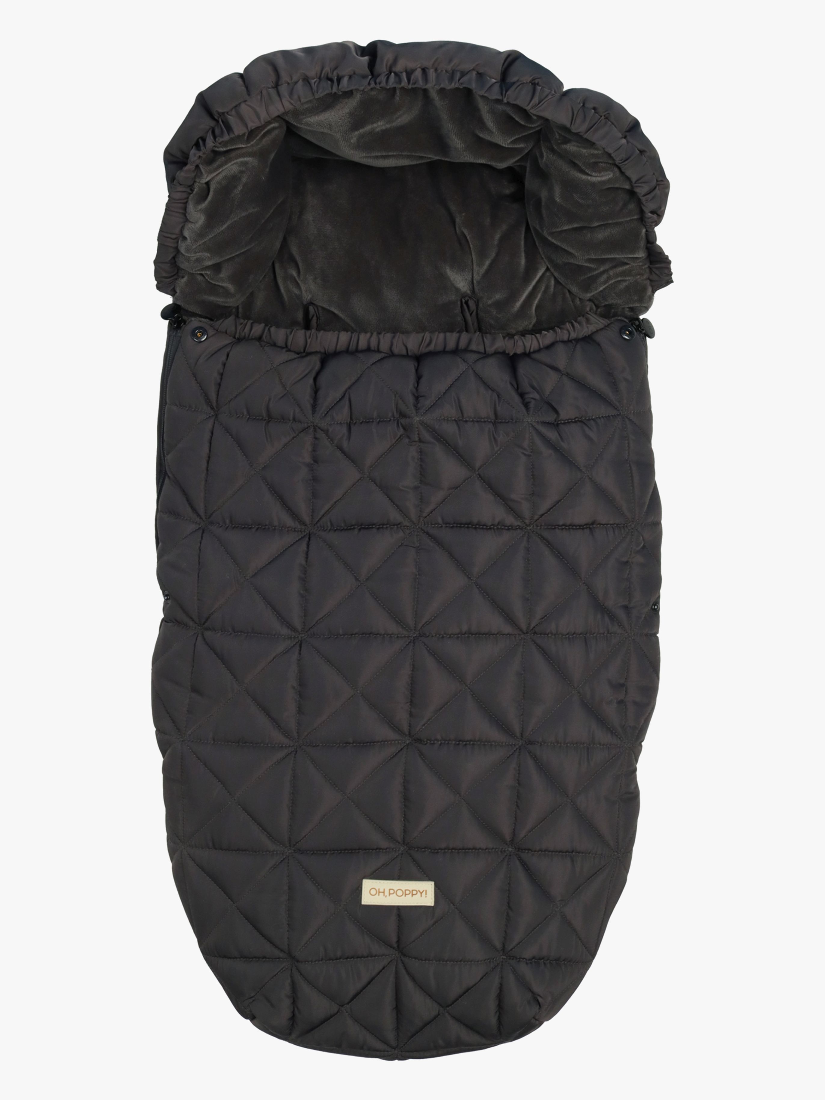 Oh, Poppy! Lily Quilted Fußsack, Anthracite Gray, Winterfußsäcke