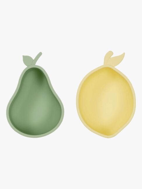 OYOY Lemon & Pear Snacks Schüssel, Yellow/Green
