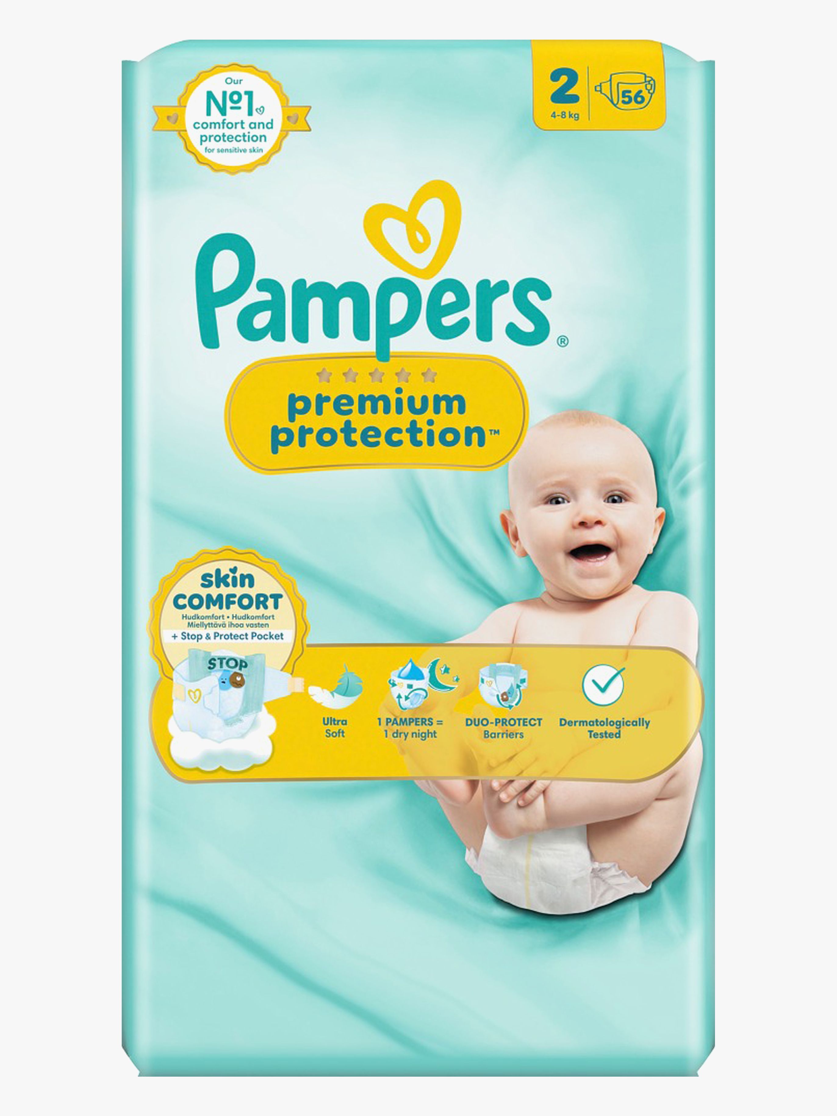 New Baby Windeln Größe 2 4-8 kg 56er-Pack
