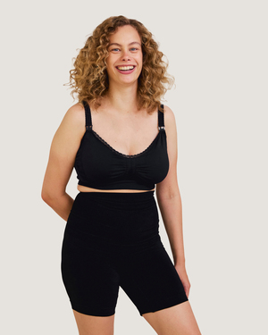 Carriwell Gefütterter Schwangerschafts- und Still-BH Carri-Gel, Schwarz 