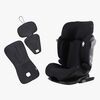 Beemoo Recline i-Size Kindersitz inkl. Ventilierendem Sitzpolster, Black Stone/Antracit