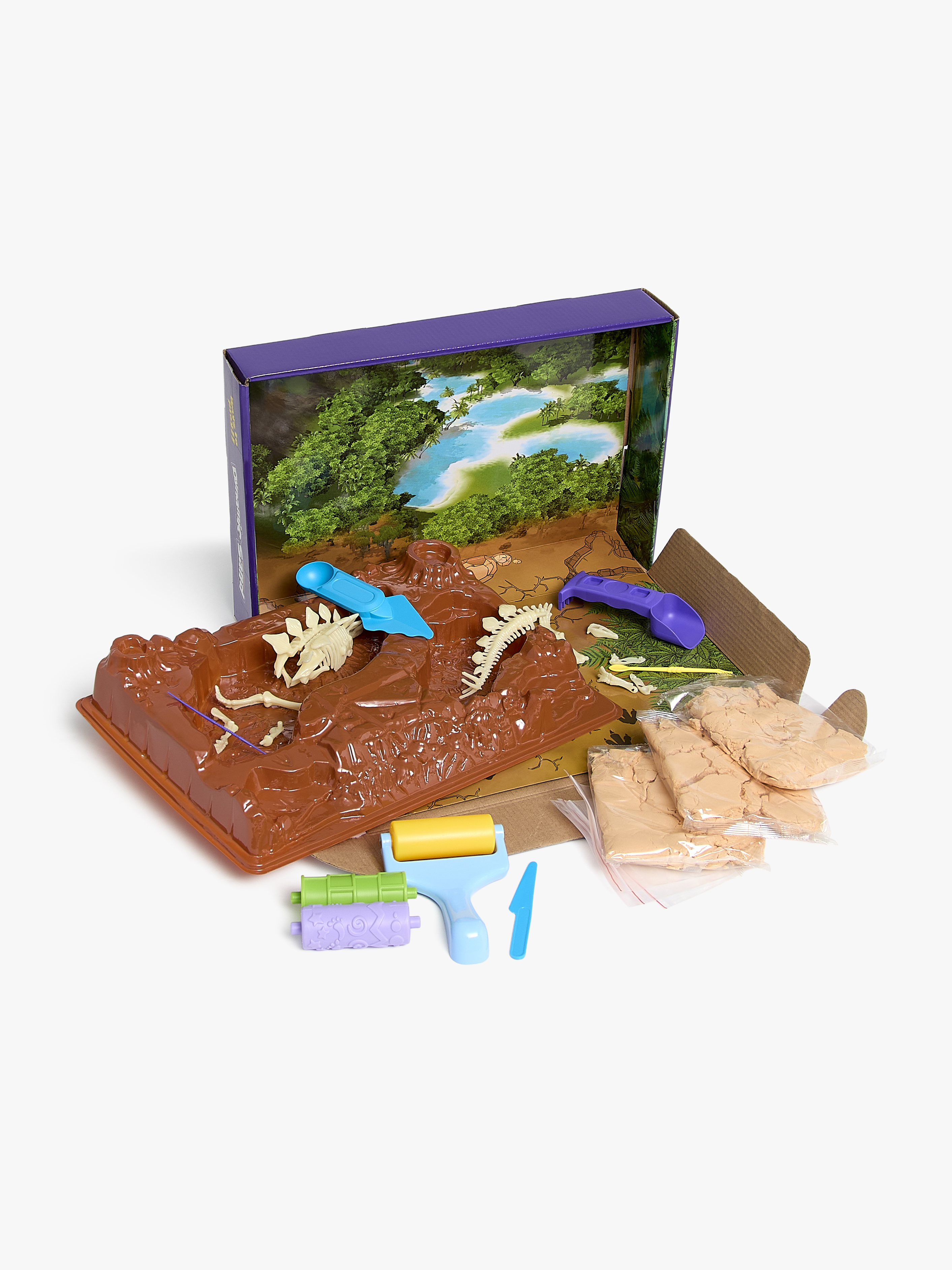 Dynamic Sand Spielset Dinosaurierfossilien