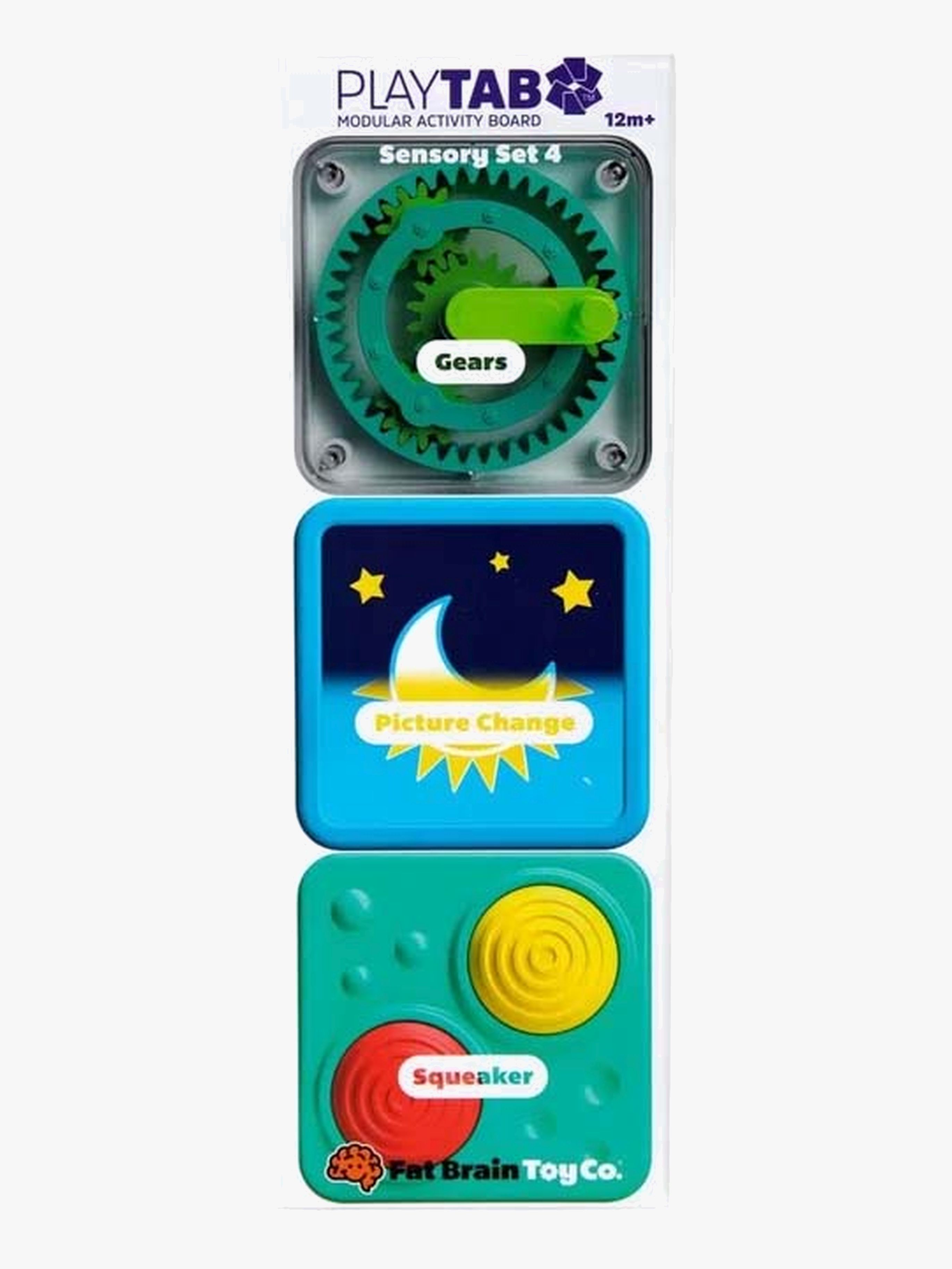 Fat Brain Play Tab Sensorisches Aktivitätsspielzeug Set 4, Babyspielzeug